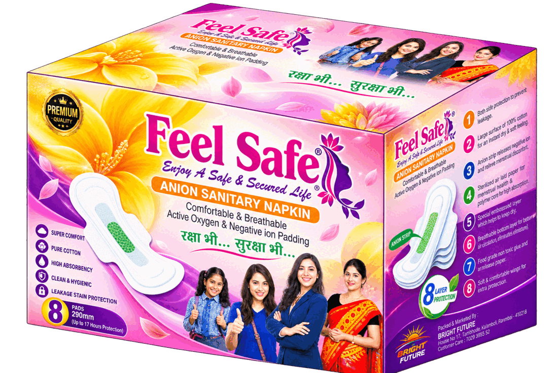 Feel Safe Anion Sanitary Napkin — 290 mm, 30 pads